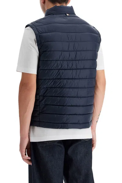 Hugo Boss Foldable Padded Vest In Blue