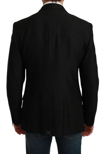 Dolce & Gabbana Black Single Breasted Formal Wool Blazer In Black