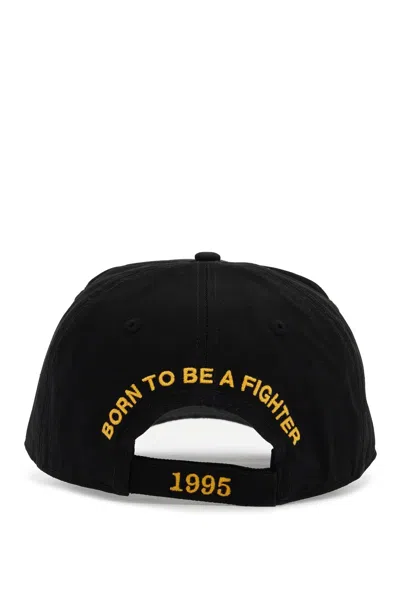 Dsquared2 Baseball Cap With Logo Patch In Black