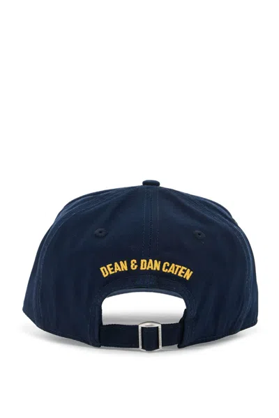 Dsquared2 Baseball Cap With Logo Patch In Blue
