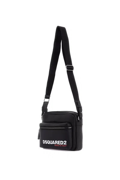 Dsquared2 Men's Bob Shoulder Bag With Adjustable Strap In Black