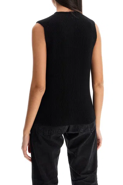 Guest In Residence Tailored Cashmere Vest In Black