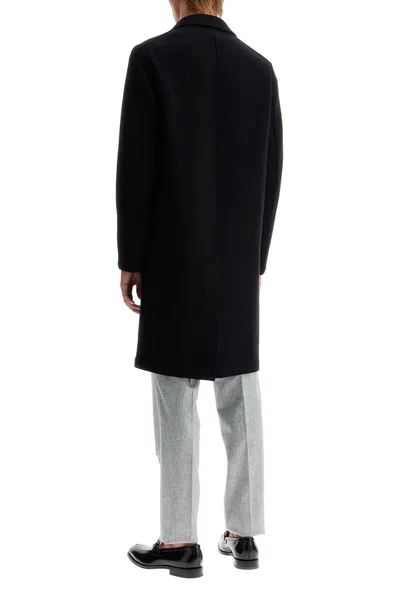 Harris Wharf London Cappotto Monopetto In Lana Cotta In Black