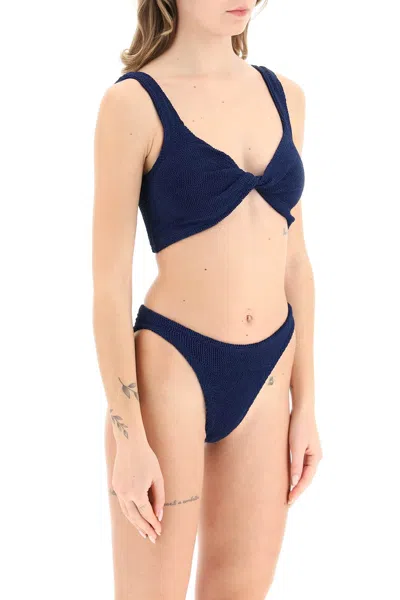 Hunza G Juno Bikini Set In Blue
