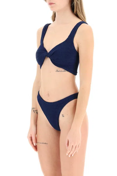 Hunza G Juno Bikini Set In Blue