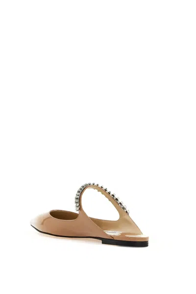 Jimmy Choo Bing Crystal-embellished Slippers In Beige