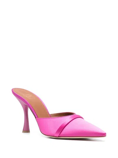 Malone Souliers 95mm Sculpted Heeled Mules In Pink