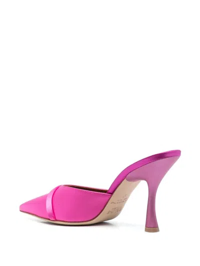 Malone Souliers 95mm Sculpted Heeled Mules In Pink