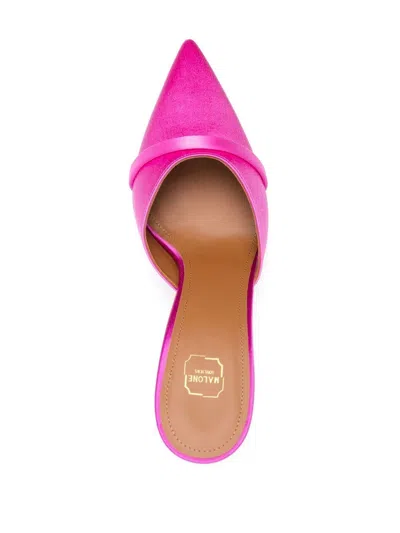 Malone Souliers 95mm Sculpted Heeled Mules In Pink