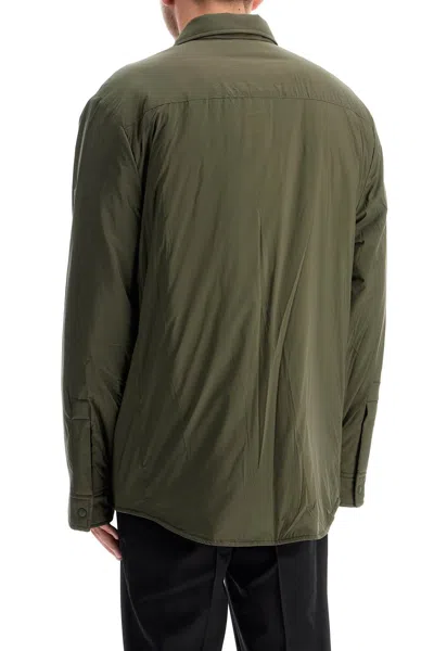 Moose Knuckles Ash Nylon Shirt-style Jacket In Green