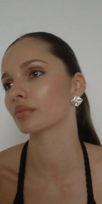 Heaven Mayhem Wind Earrings Silver In White