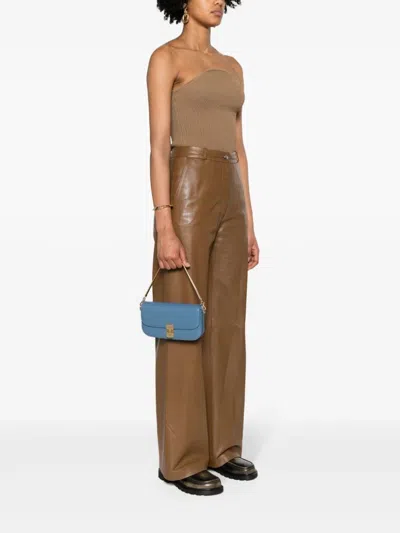 Shop Apc A.p.c. Grace Chaine Leather Clutch Bag