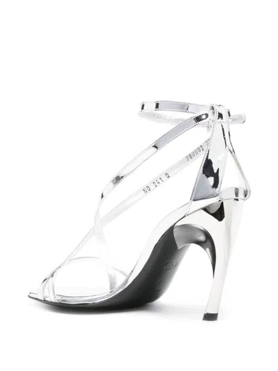 Alexander Mcqueen Alexander Mc Queen Woman Silver Sandal 780692