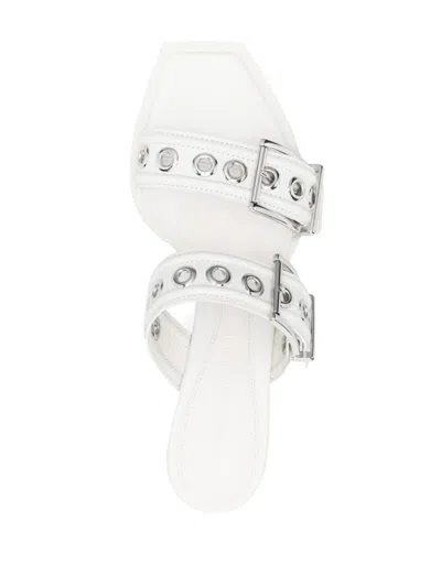 Alexander Mcqueen Boxcar Calfskin Dual-buckle Sandals