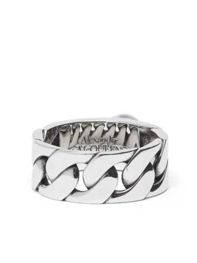 Alexander Mcqueen Skull & Pearl Ring