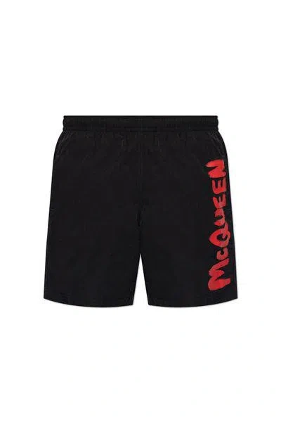 Shop Alexander Mcqueen Swimwear Graffiti