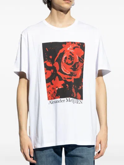 Alexander Mcqueen Graphic-print Cotton T-shirt
