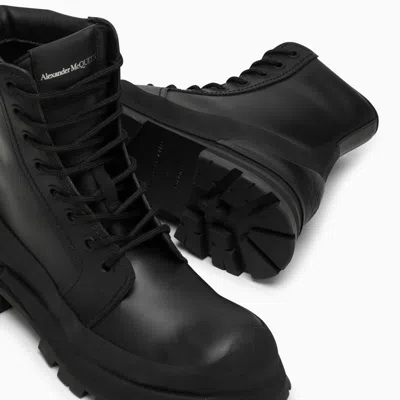 Alexander Mcqueen Alexander Mc Queen Wander Black Leather Boot In Black