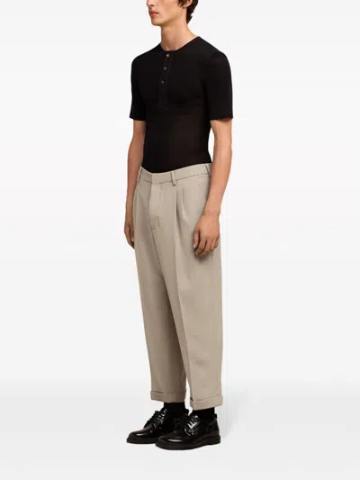 Ami Alexandre Mattiussi Carott Fit Trousers Neutrals For Men