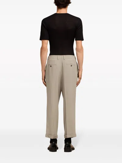 Ami Alexandre Mattiussi Carott Fit Trousers Neutrals For Men
