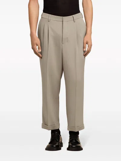 Ami Alexandre Mattiussi Carott Fit Trousers Neutrals For Men
