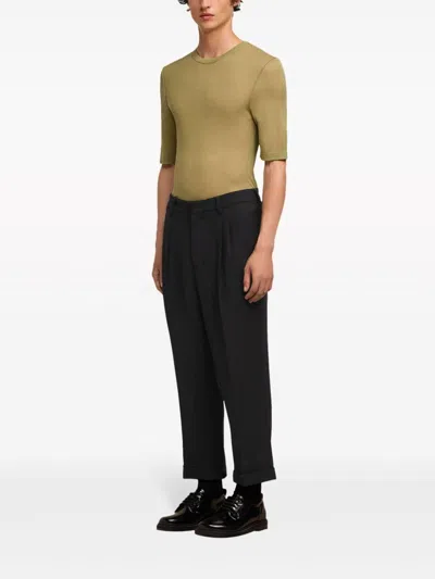 Ami Alexandre Mattiussi Pleated Straight-leg Trousers