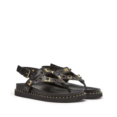 Ash Uteca Stud-embellished Leather Sandals