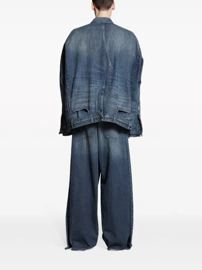 Balenciaga Jeansjacke Im Deconstructed-look