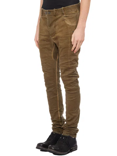 Boris Bidjan Saberi Pantalone In Cotone Spalmato