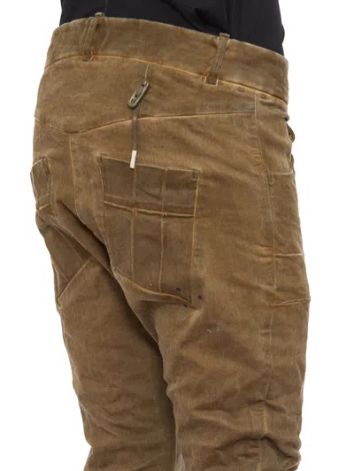 Boris Bidjan Saberi Pantalone In Cotone Spalmato