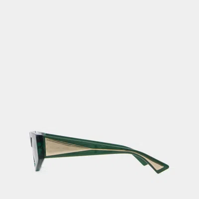 Bottega Veneta Women's Green Acetate Sunglasses In Green