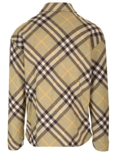 Burberry Check Wool Blend Overshirt