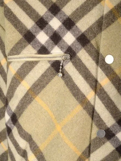 Burberry Check Wool Blend Overshirt