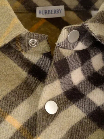 Burberry Check Wool Blend Overshirt