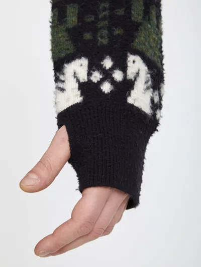 Burberry Embroidered Wool Chess Crewneck Sweater