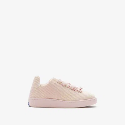 Burberry Embroidered Fabric Box Sneakers For Women