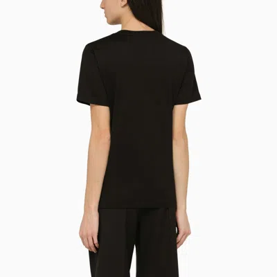 Burberry Black T-shirt With Bold Logo Design