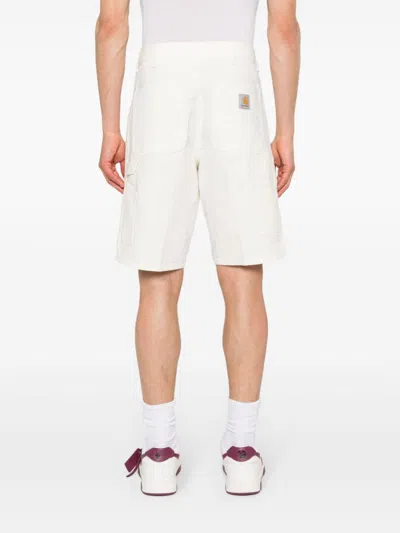 Carhartt Wip  Single Knee Off-white Bermuda Shorts