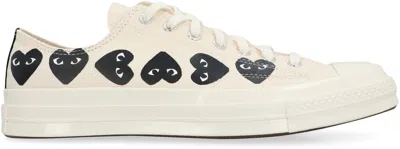 Comme Des Garçons Play Beige Converse Edition Chuck 70 Multi Heart Sneakers In Neutral