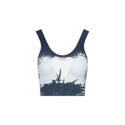 Diesel Cropped Ribbed Tank Top