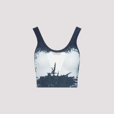 Diesel Cropped Ribbed Tank Top