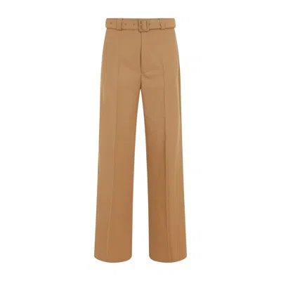 Dries Van Noten Belted Straight-leg Wool-blend Pants