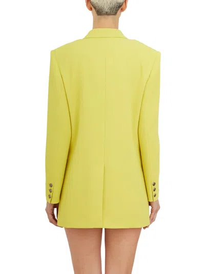 Elisabetta Franchi Acid Green Polyester Blazer