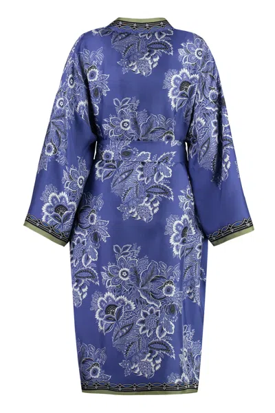 Etro Kesa Floral-print Silk Robe