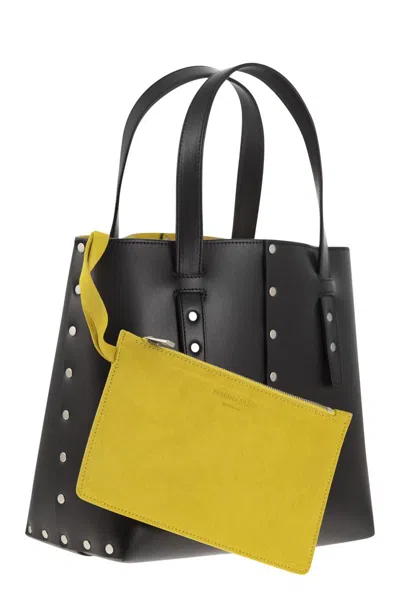 Shop Fabiana Filippi Leather And Studded Tote Bag