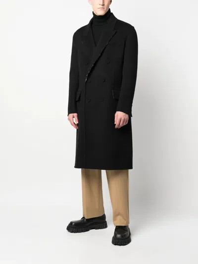 Fendi Ff-print Double-breasted Reversible Coat