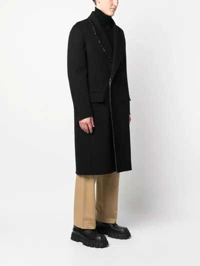 Fendi Ff-print Double-breasted Reversible Coat