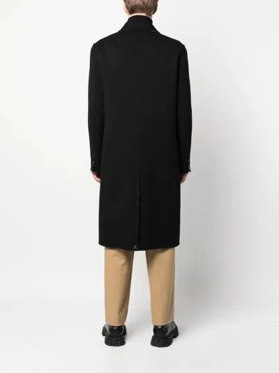 Fendi Ff-print Double-breasted Reversible Coat