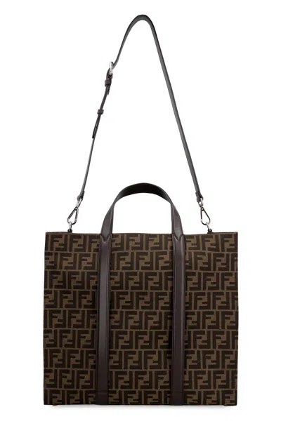 Fendi Recycled Ff Jacquard Fabric Tote Bag