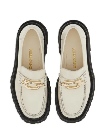 Ferragamo Women Gancio Leather Loafers